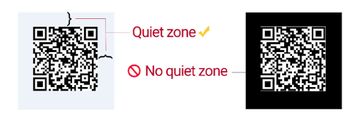 QR code quiet zone